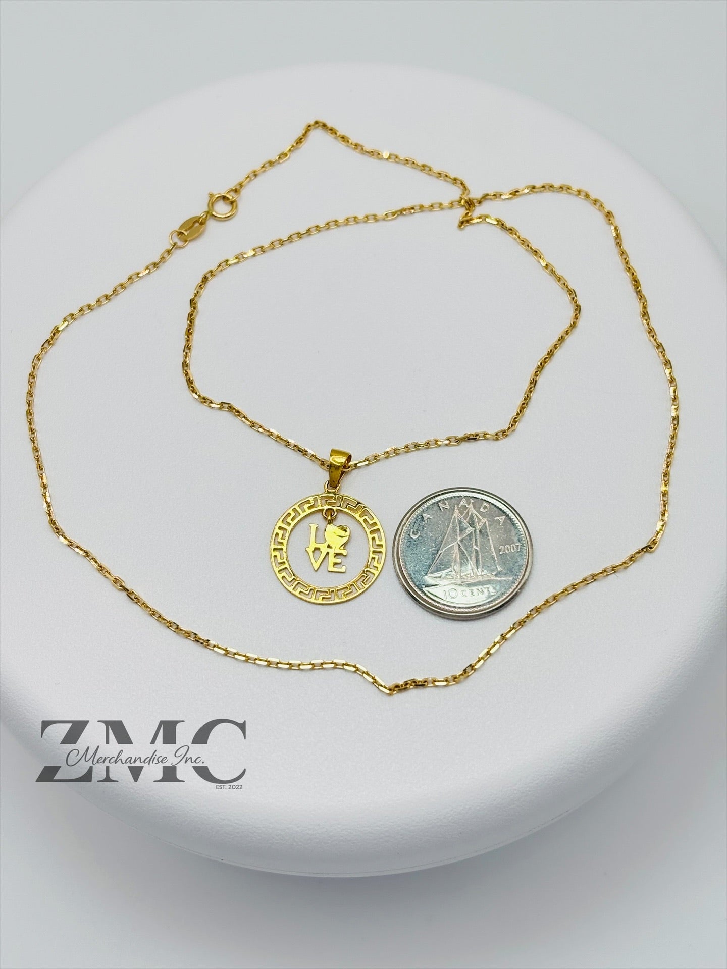 18K Gold Love Necklace