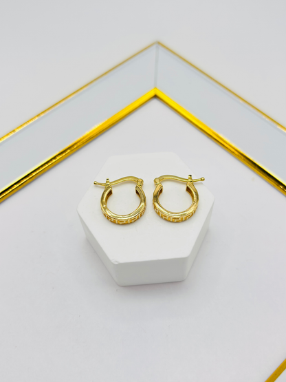 18K Gold Loop Earrings