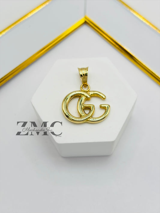 18K Gold G Pendant