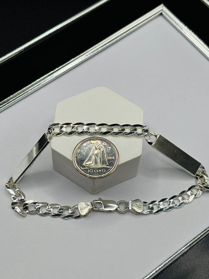 S925 Silver Double Name Bracelet