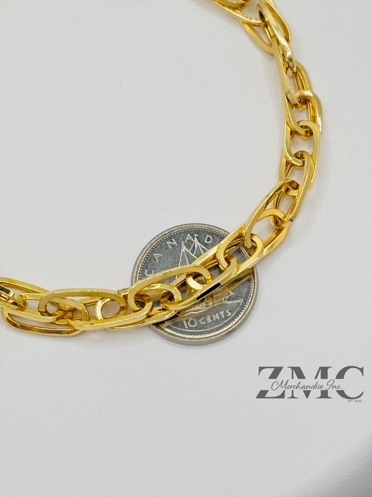 18K Gold Multi Paperclip Bracelet