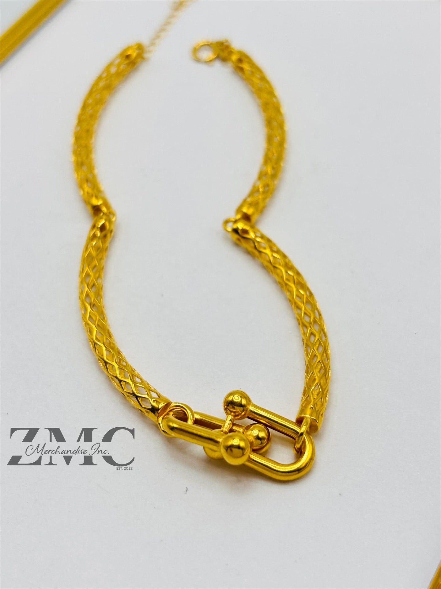 18K Gold Hardware Bangle Bracelet
