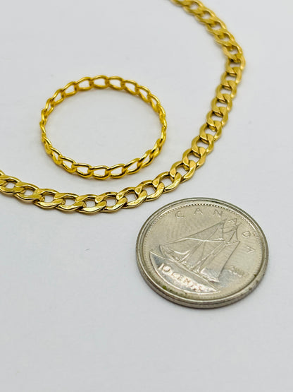 18K Gold Bracelet and Ring Set
