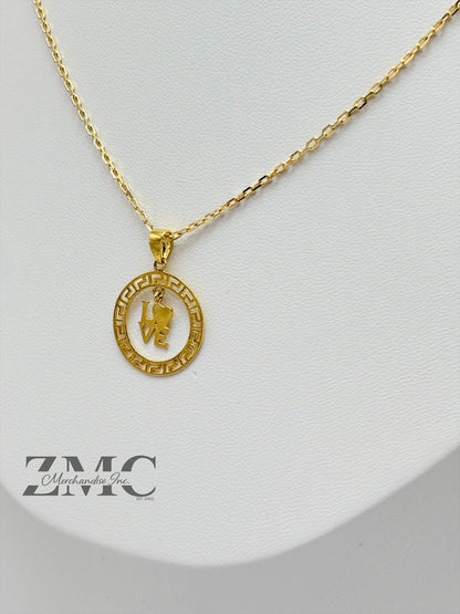 18K Gold Love Necklace