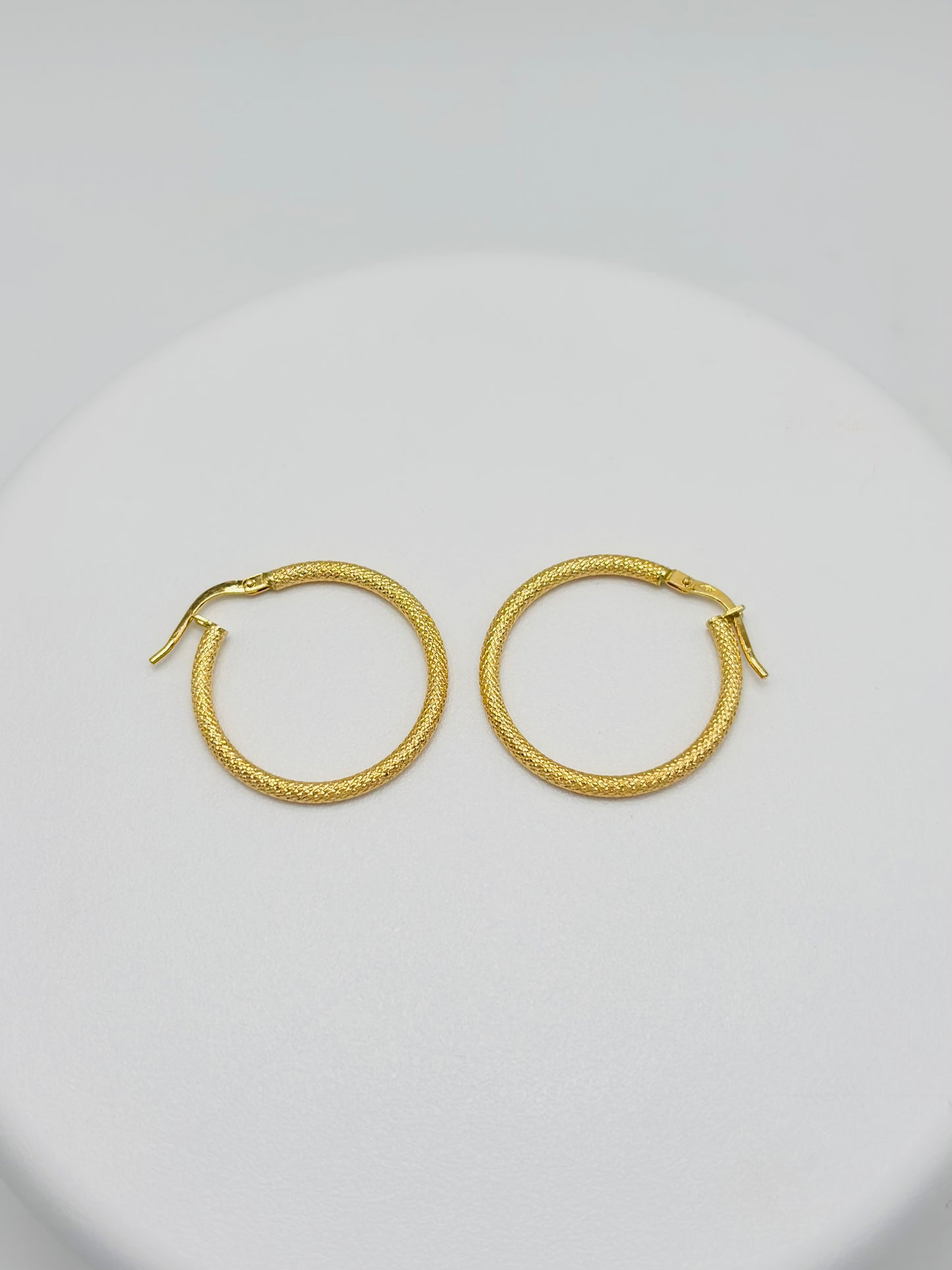 18K Gold Loop Earrings