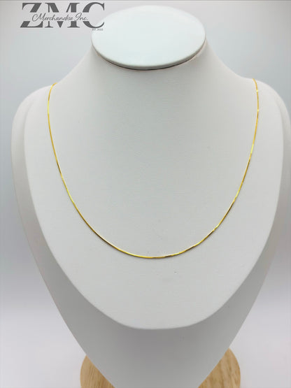 18K Gold Box Chain