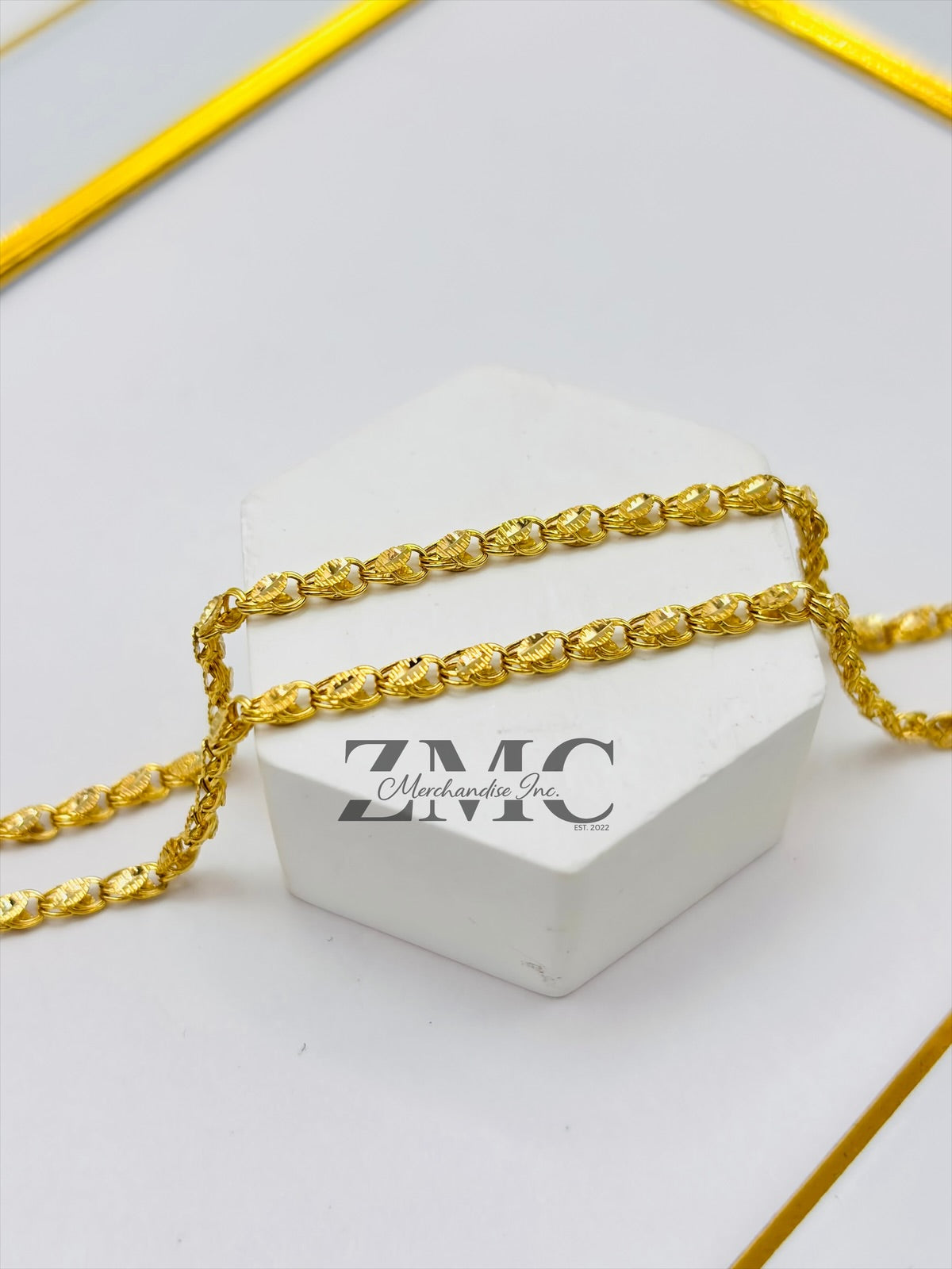 K18 Japan Gold Slim Damascus Chain