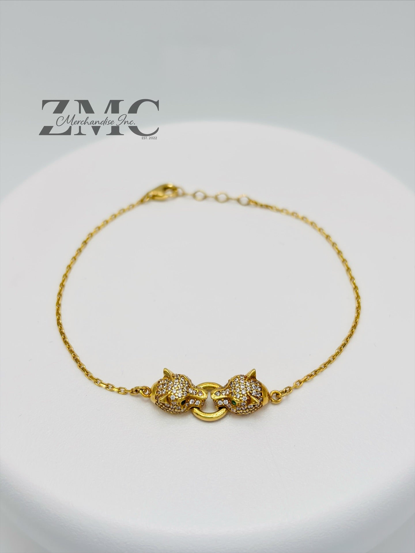 18K Gold Panther Bracelet