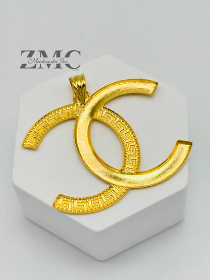 18K Gold Big C Pendant