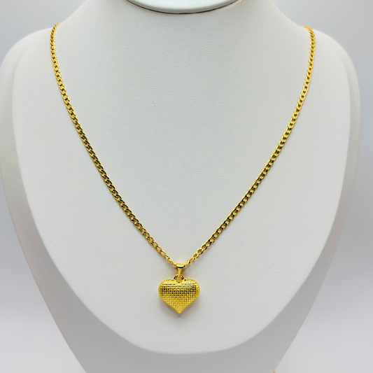 18K Gold Heart Necklace
