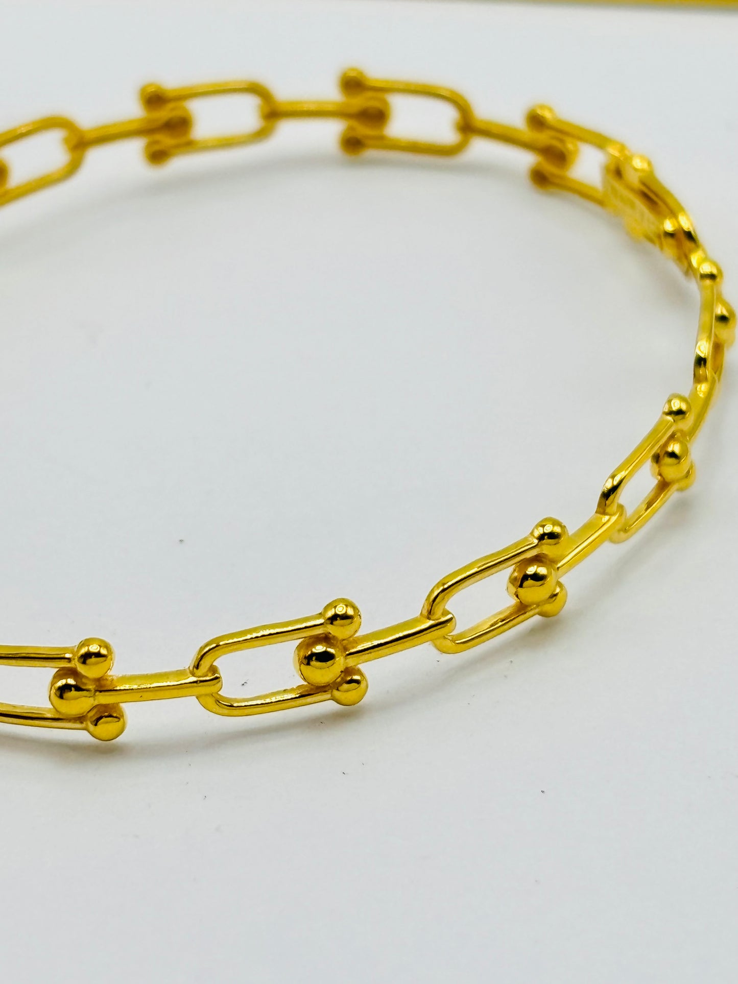 18K Gold Hardware Bangle Bracelet