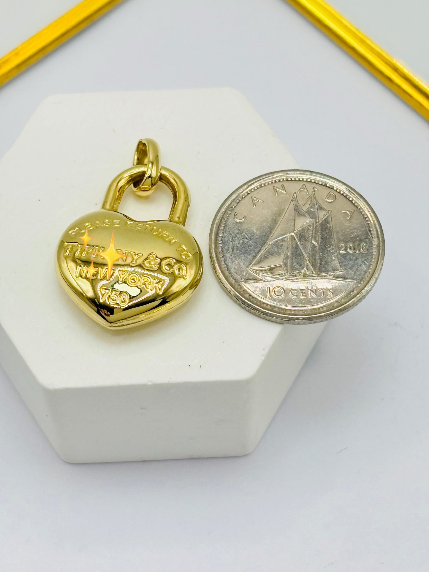 K18 Japan Gold Heart Pendant