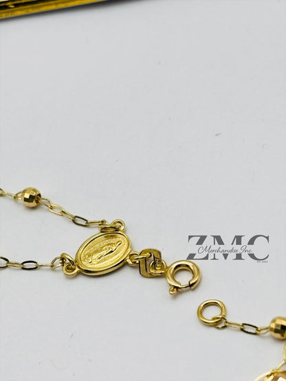 18K Gold Rosary Bracelet