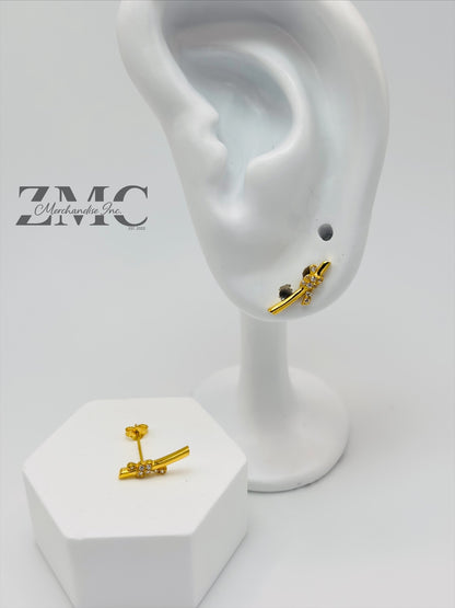 18K Gold Knot Earrings