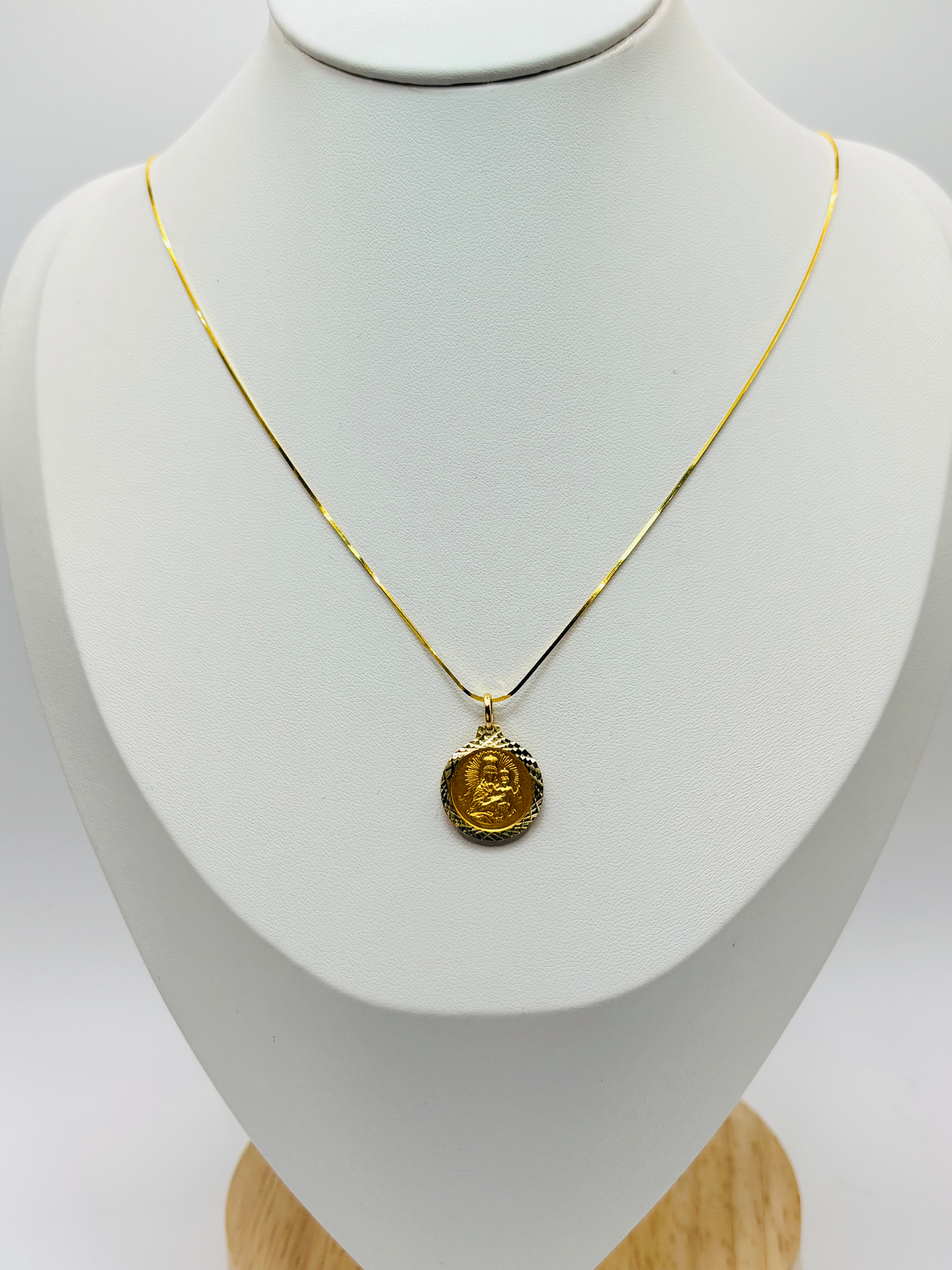 18K Gold Religious Necklace
