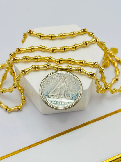 18K Gold Bamboo Chain