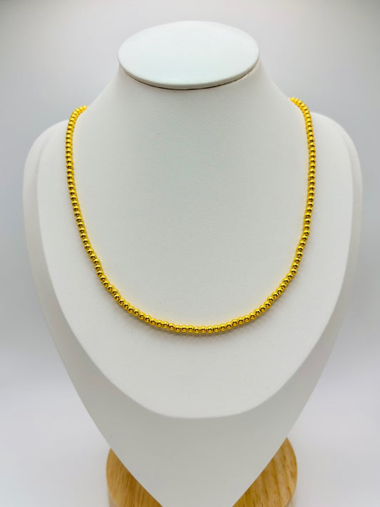18K Gold Bubble Necklace