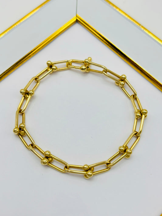 18K Gold Hardware Bracelet