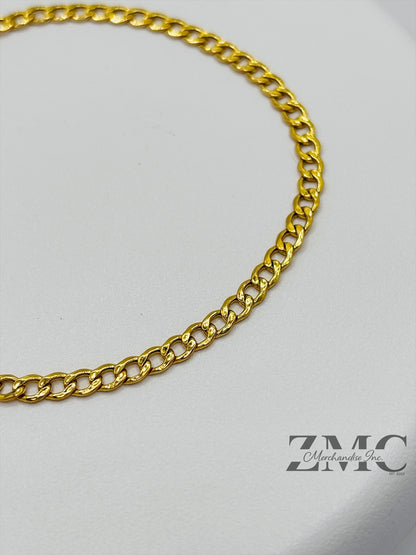 18K Gold Cadena Bracelet 3.4 mm