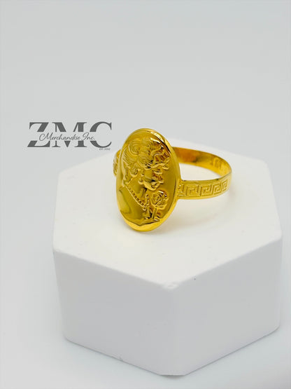 18K Gold Cameo Ring