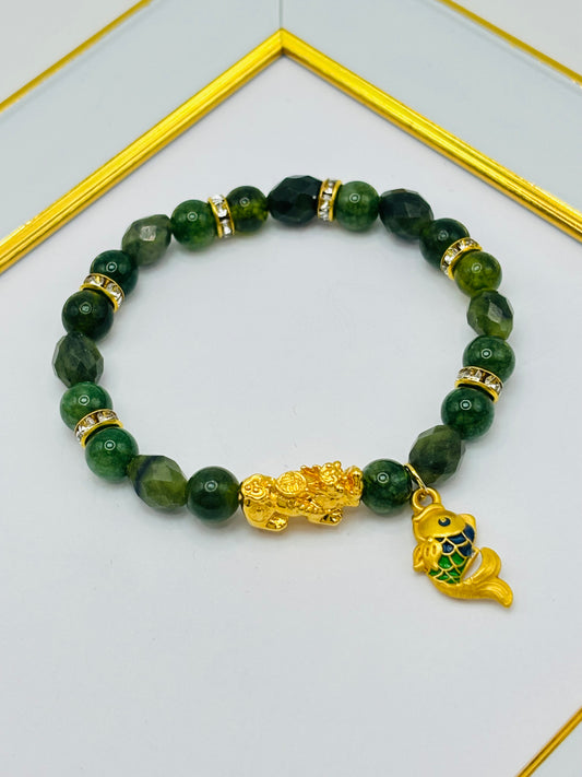 18K Gold  Lucky Piyao/ Pi Xiu Jade  ( Hollow Empty Inside) Medium Size