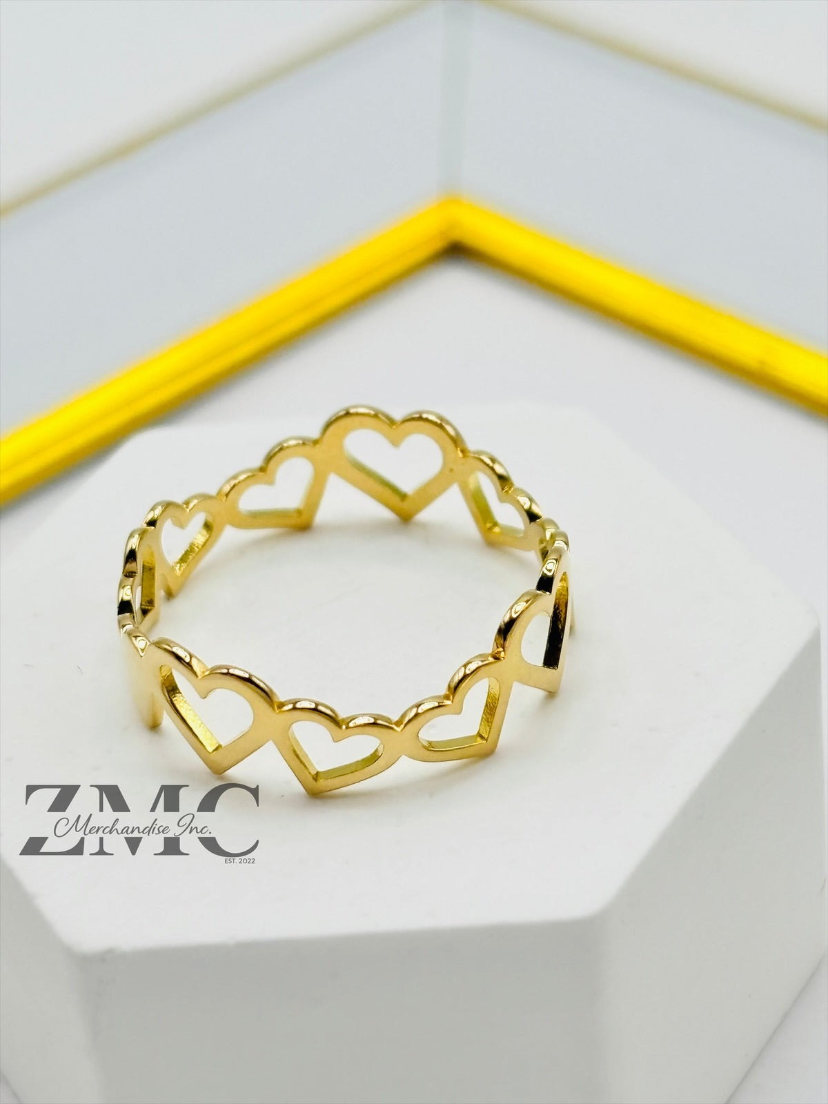 18K Gold Heart Ring