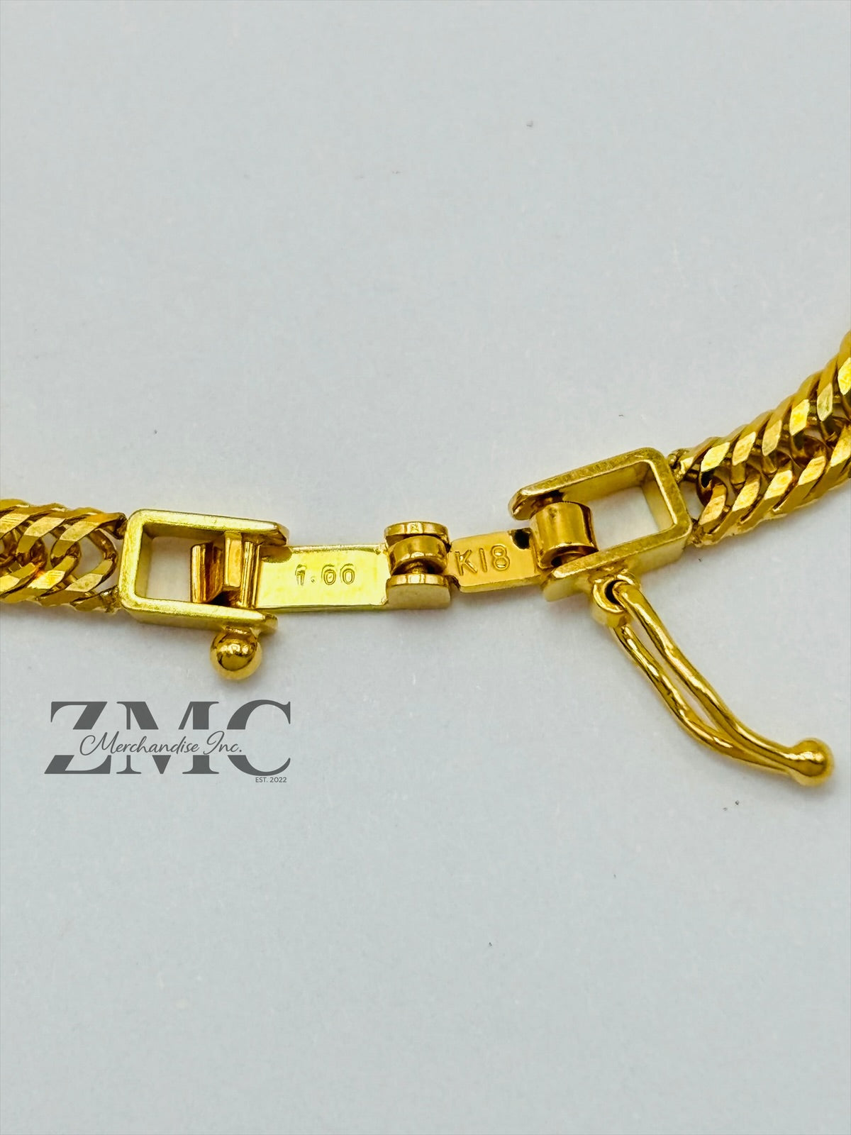 K18 Japan Kihei Solid Gold with 1.00ct Natural Diamond Bracelet