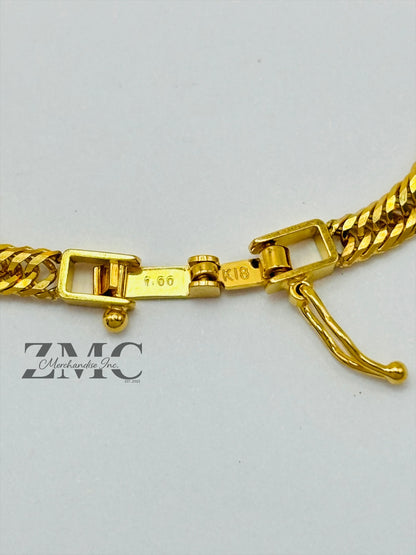 K18 Japan Kihei Solid Gold with 1.00ct Natural Diamond Bracelet