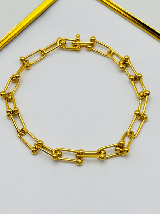 18K Gold Hardware Bracelet