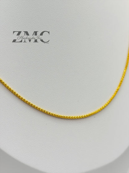18K Gold Popcorn Chain