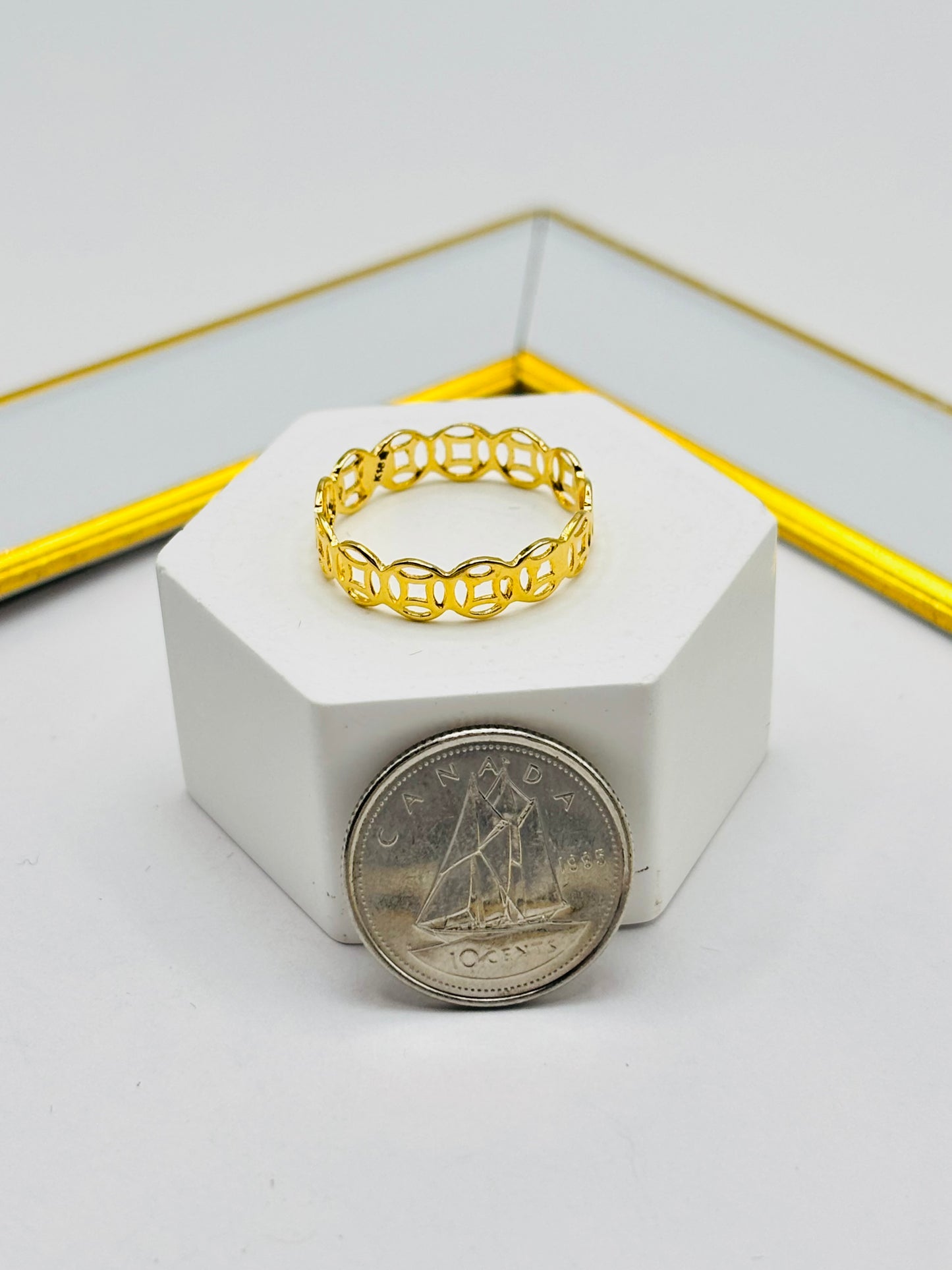 K18 Japan Money Catcher Ring