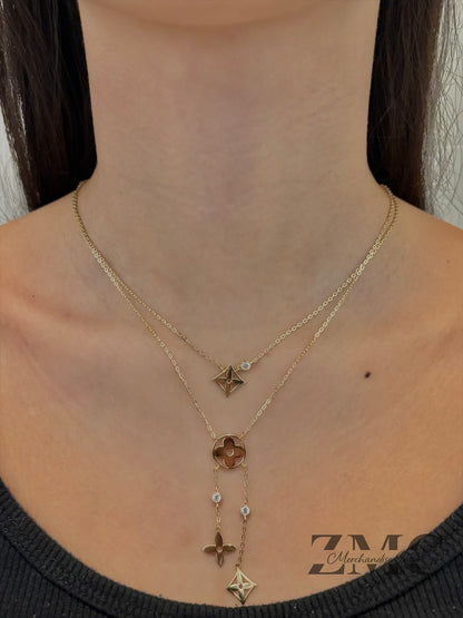 18K Gold Blossom Necklace