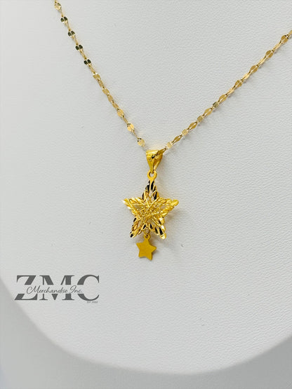18K Gold Star Necklace