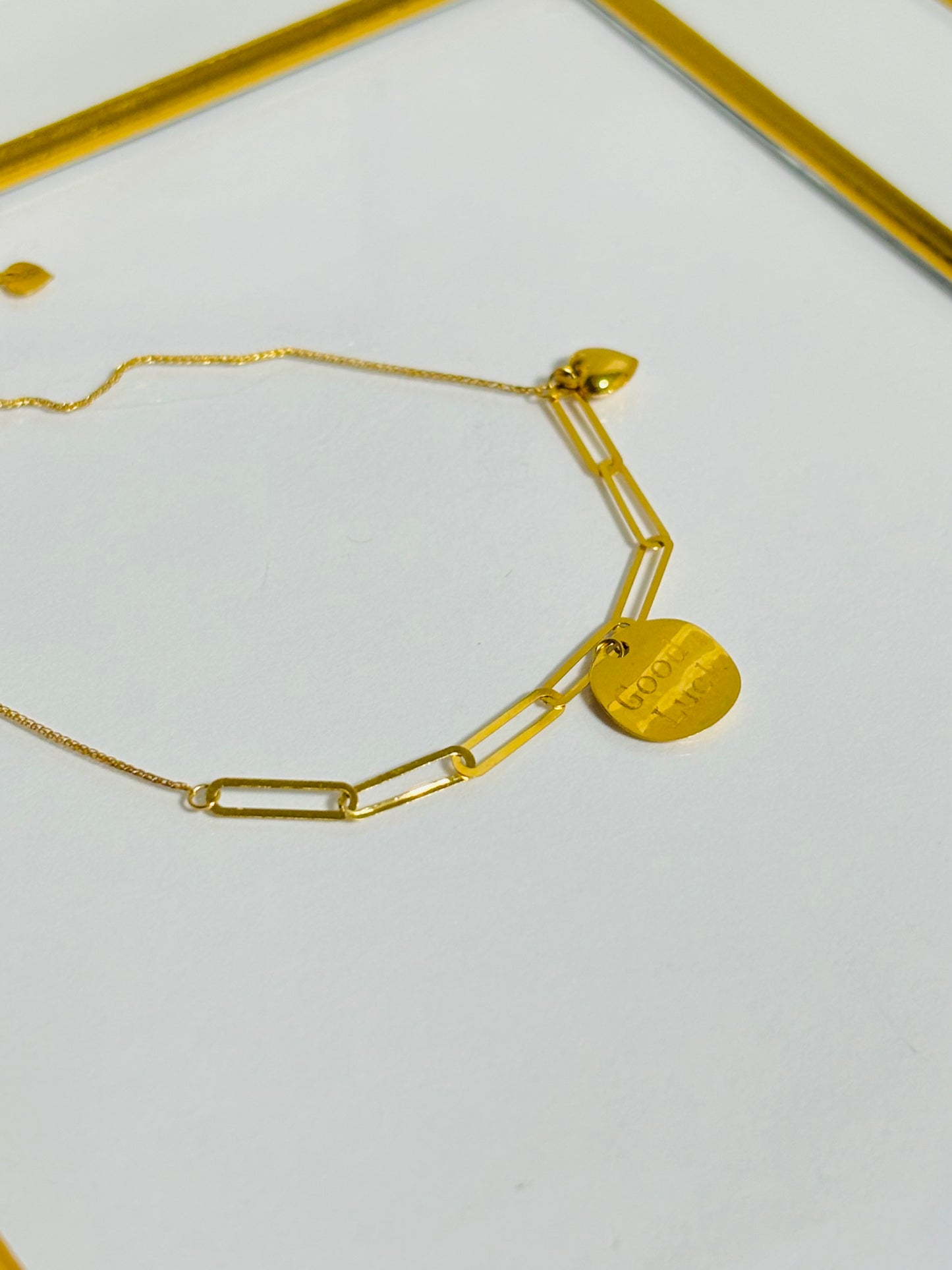 18K Gold Good Luck Bracelet