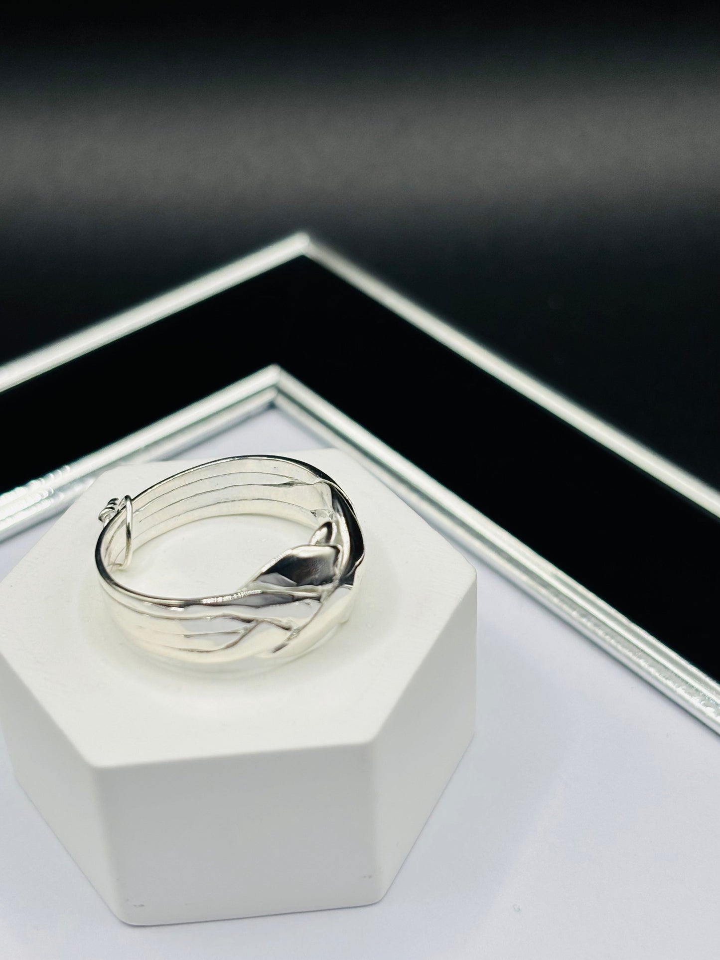 S925 Silver Puzzle 4 Rings