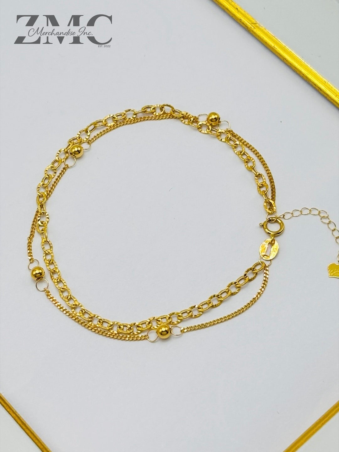 18K Gold Double Bracelet