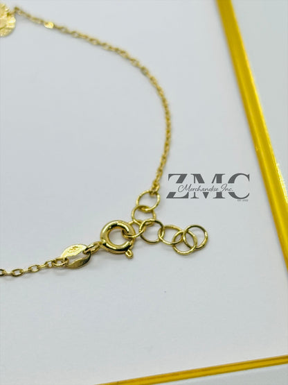 18K Gold Flower kids Bracelet
