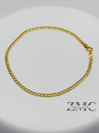 18K Gold Cadena Bracelet 2.4 mm