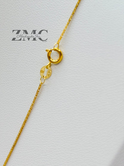18K Gold Layered Heart Ball Necklace