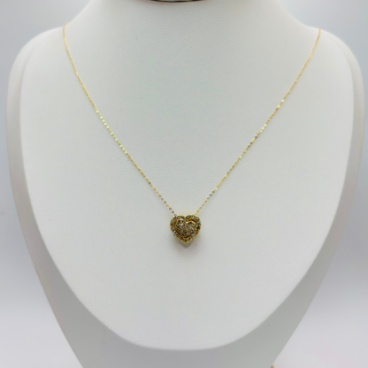 K18 Japan Gold Many Ways Pendant Natural Diamonds with FREE 18K Gold Chain