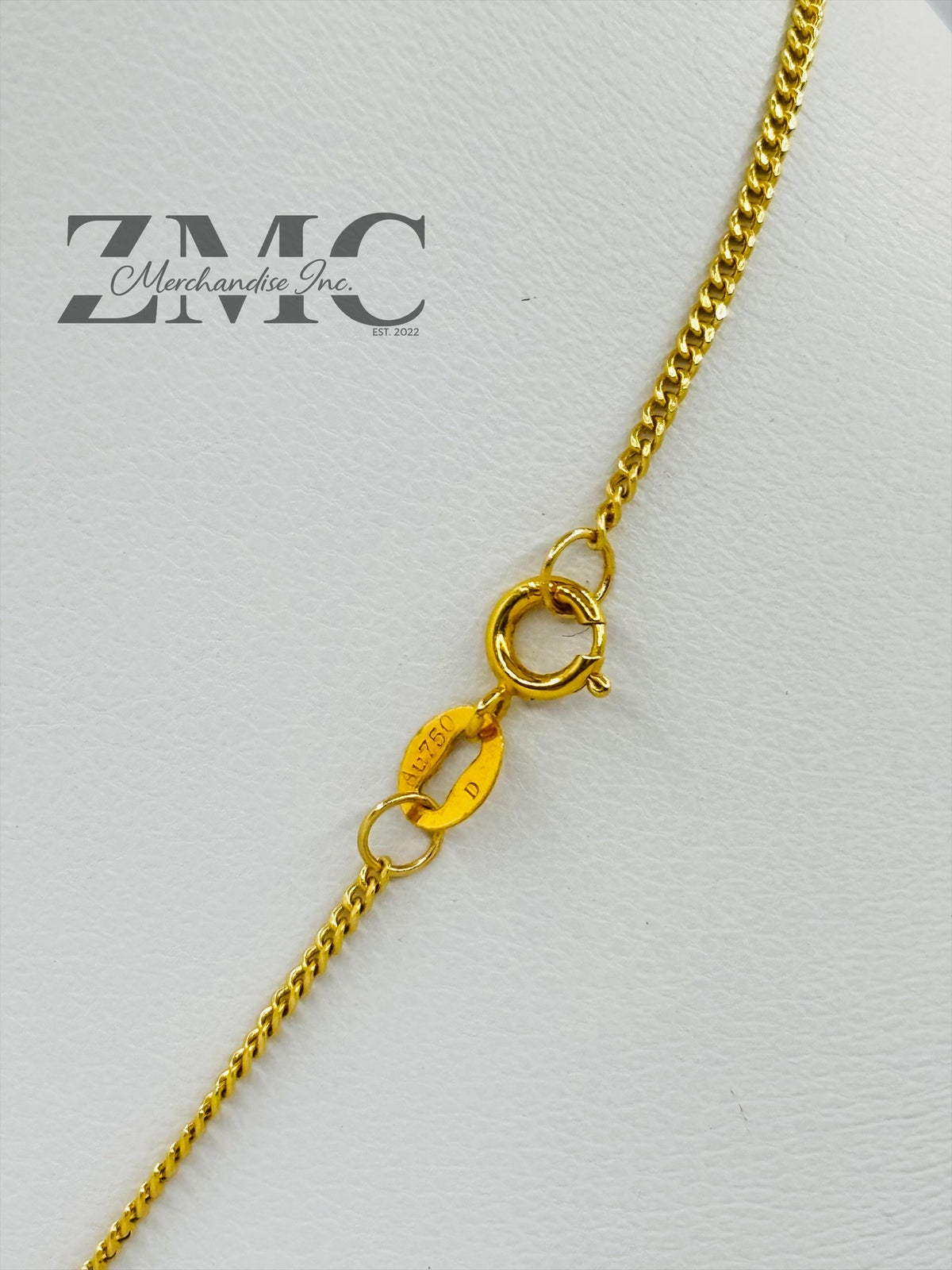 18K Gold Double Heart Necklace