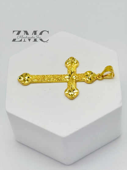 18K Gold Cross Pendant
