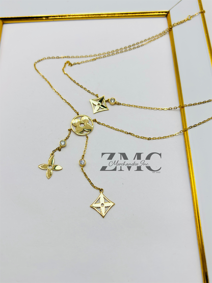 18K Gold Blossom Necklace
