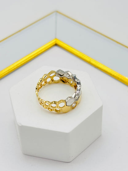 18K Gold Two-tone Ring