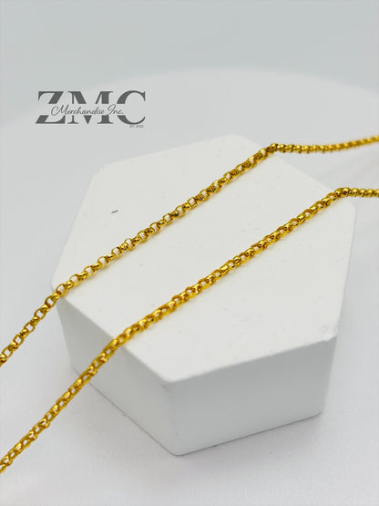 18K Gold Diamond Cut Small Ivana Heart Necklace