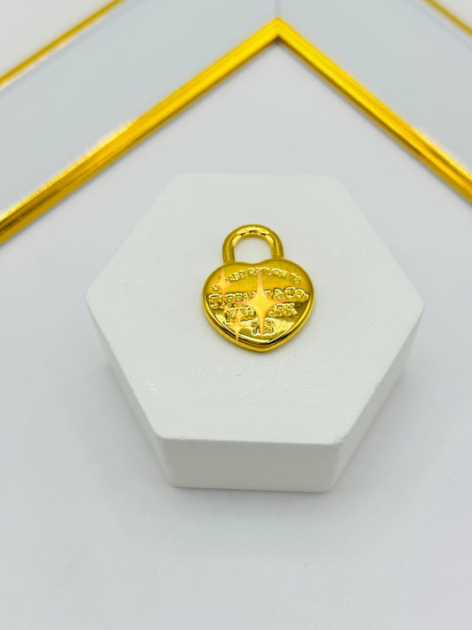 18K Gold Heart Pendant