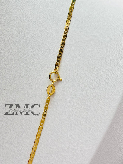 18K Gold G Flat Chain