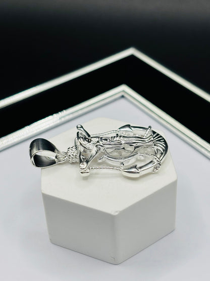 S925 Silver Anchor Cross Pendant