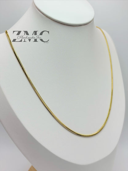 18K Gold Herringbone Chain
