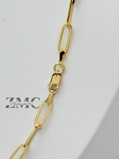 18K Gold Paperclip Chain